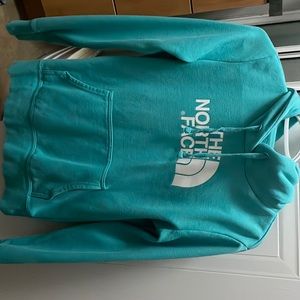 North face teal hoodie